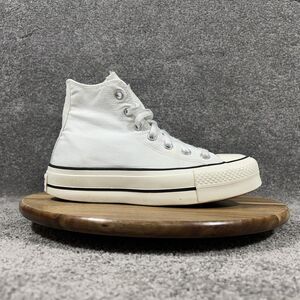Converse All Star Hi Lift 171209C Women’s Size 7 White Platform Shoes Used